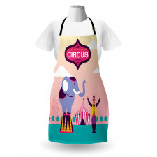 Elephant Acrobat Tent Ferris Apron