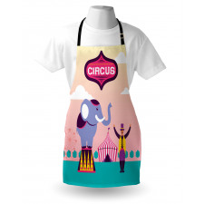 Elephant Acrobat Tent Ferris Apron