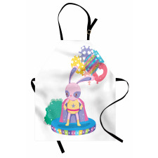 Rabbit in Hero Costume Apron