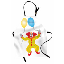 Happy Circus Entertainer Man Apron