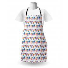 Carnival Women Faces Pattern Apron