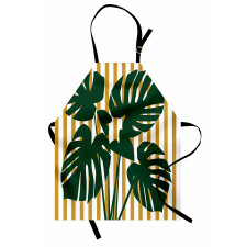 Hawaiian Monstera Stripes Apron