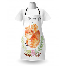 Mom Fox and the Baby Hugging Apron