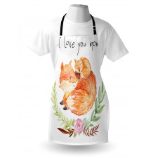 Mom Fox and the Baby Hugging Apron