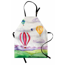 Hot Air Balloons Scene Apron