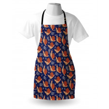 Leaves Polka Dots and Snails Apron