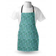 Vertical Strips with Leaves Apron