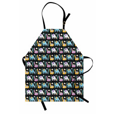 Orient Fluffy Animals Cactus Apron