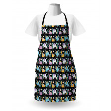 Orient Fluffy Animals Cactus Apron