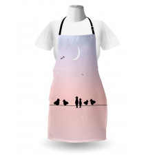 Pastel Tone Sky Moon Apron