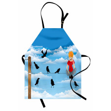 Boy and Avian Sky Apron