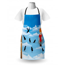 Boy and Avian Sky Apron