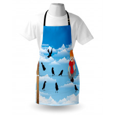 Boy and Avian Sky Apron