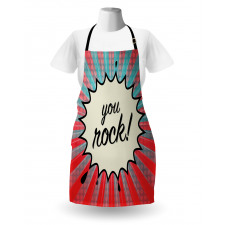 Sunbeams Halftone Graphic Apron