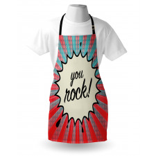 Sunbeams Halftone Graphic Apron