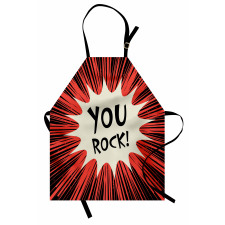 Comic Text Bubble Graphic Apron