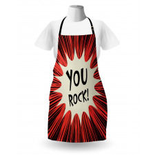 Comic Text Bubble Graphic Apron