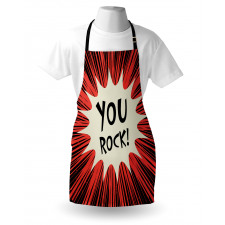 Comic Text Bubble Graphic Apron