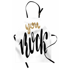 Cursive Inspirational Art Apron