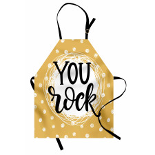 Scribble Circle Dots Art Apron