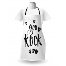 Charcoal Heart Ornaments Apron