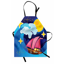 Sailing Boat Cartoon Apron