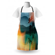 Sea and Palm Trees Art Apron