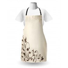 Grunge Grape Leaves Apron