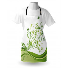 Colorful Botanical Leaves Apron