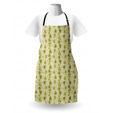 Abstract Grape Leaves Graphic Apron