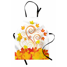 Warm Tones Grape Leaves Apron