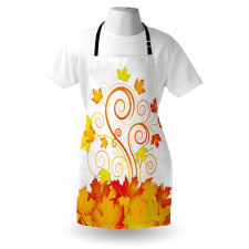 Warm Tones Grape Leaves Apron