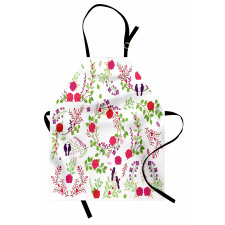 Spring Theme Rose Blossoms Apron