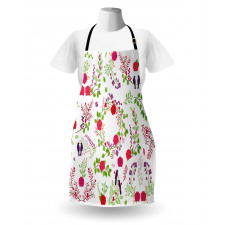 Spring Theme Rose Blossoms Apron