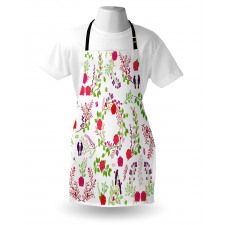 Spring Theme Rose Blossoms Apron