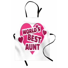 World's Best Aunt Lettering Apron