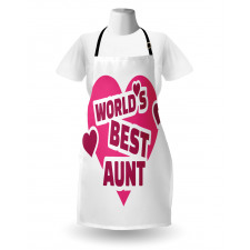 World's Best Aunt Lettering Apron