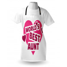 World's Best Aunt Lettering Apron