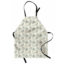 Hand Drawn Botany Motifs Apron