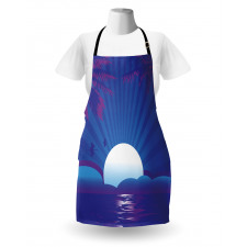 Exotic Summer Time Scene Apron