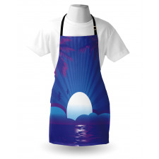 Exotic Summer Time Scene Apron