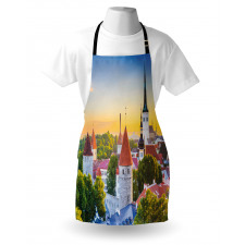 Estonia Historic Town Sunset Apron