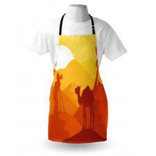 Camel Safari Monochrome Art Apron