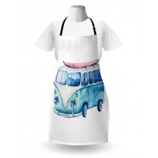 Watercolor Happy Surf Van Apron