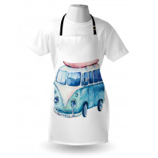 Watercolor Happy Surf Van Apron