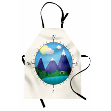 Adventurous Compass Design Apron