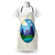 Adventurous Compass Design Apron