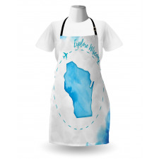 Explore Wisconsin Map Design Apron