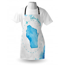 Explore Wisconsin Map Design Apron