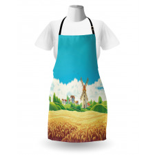 Countryside Wheat Field Apron